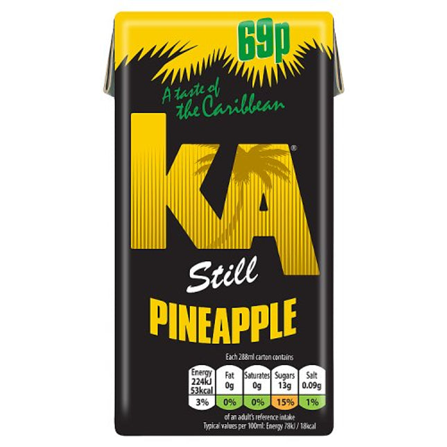 KA Pineapple 288ml 69p