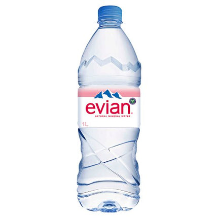 Evian Still Natural Mineral Water 1L