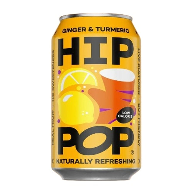 Hip Pop Living Soda Ginger & Turmeric 330ml