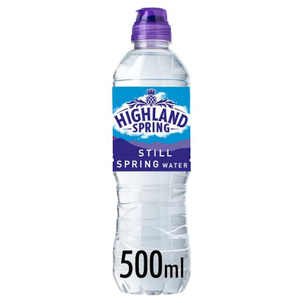 Highland Spring Still Spring Water Sports Cap 500ml