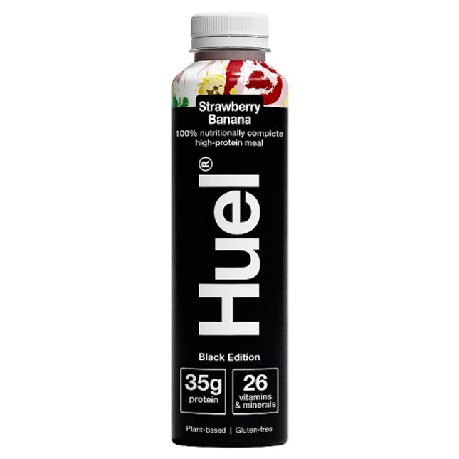 Huel Black Edition Ready-to-Drink Strawberry & Banana Flavour Complete Meal 500ml