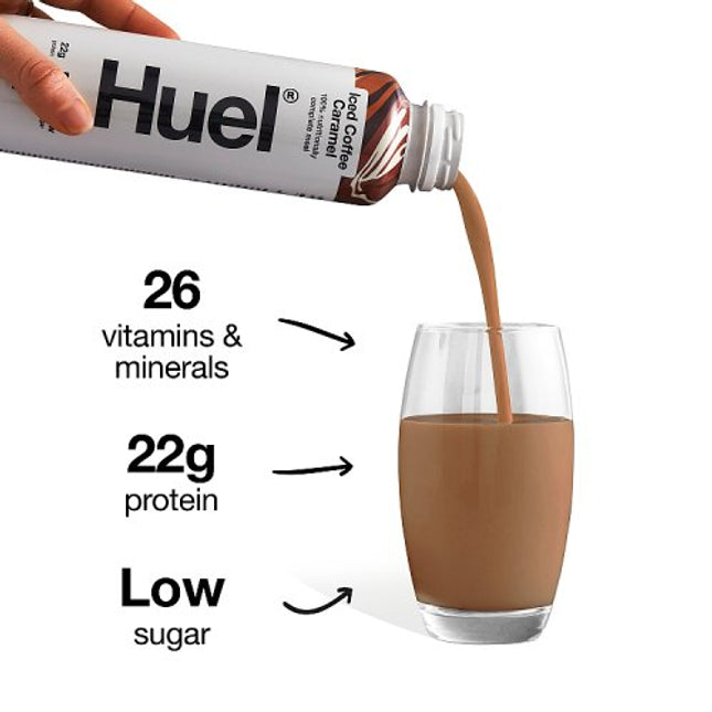 Huel Ready-to-Drink Iced Coffee Caramel Flavour Complete Meal 500ml