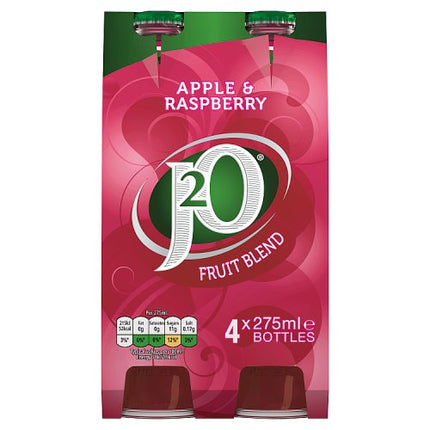 J2O Apple & Raspberry 4x275ml Glass