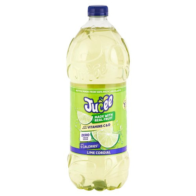Jucee No Added Sugar Lime Cordial 1.5L