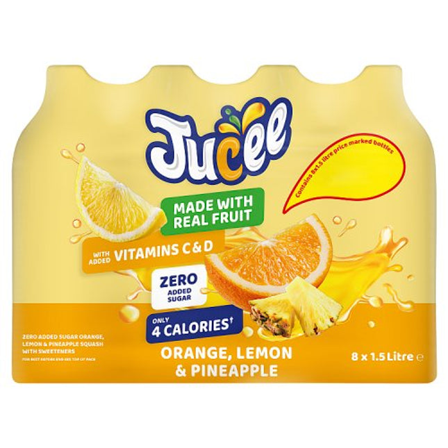 Jucee No Added Sugar Orange, Lemon & Pineapple 1.5L £1.59
