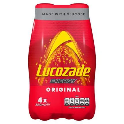 Lucozade Energy Original 4 x 380ml