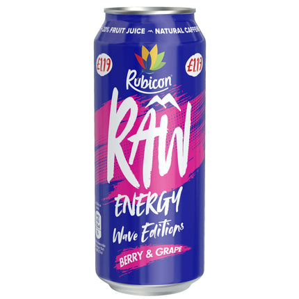 Rubicon Raw Energy Berry & Grape 500ml £1.19