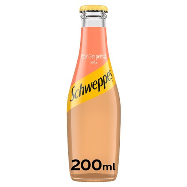 Schweppes Pink Grapefruit Soda Water 200ml