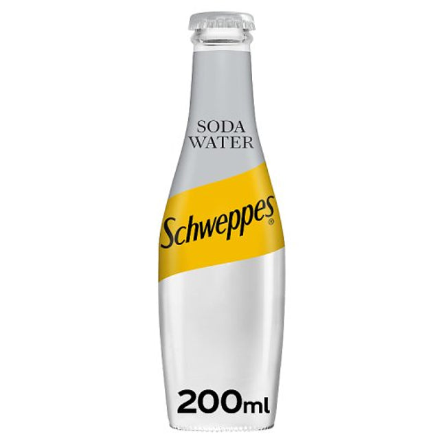 Schweppes Soda Water 200ml Glass