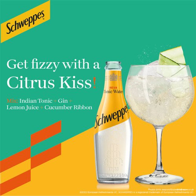 Schweppes Indian Tonic Water 200ml Glass