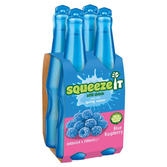 Squeeze It Blue Raspberry 4pk 4x200ml