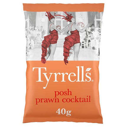 Tyrrells Posh Prawn Cocktail Crisps 40g