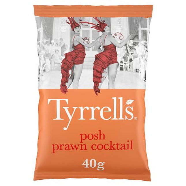 Tyrrells Posh Prawn Cocktail Crisps 40g