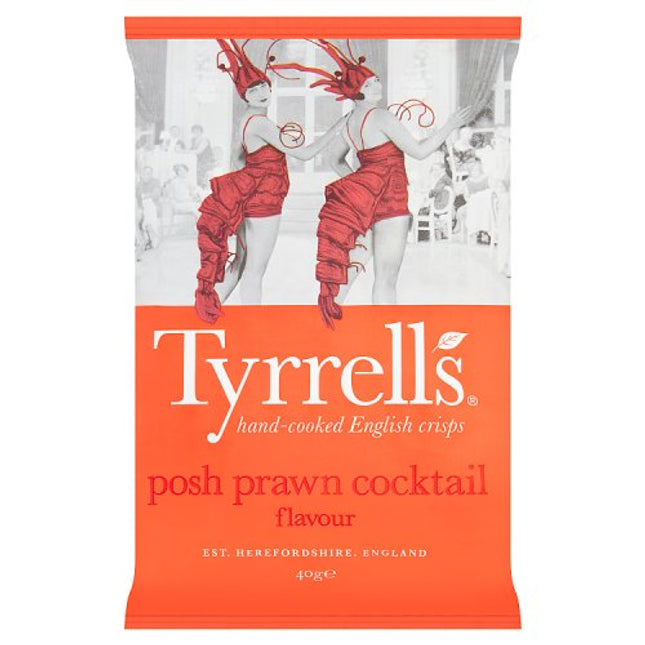Tyrrells Posh Prawn Cocktail Crisps 40g