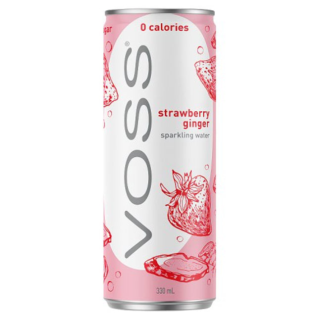 Voss Strawberry & Ginger 10pk 330ml