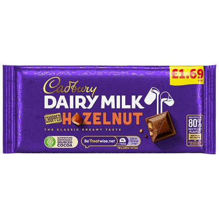 Cadbury Dairy Milk Chopped Nut Chocolate Bar 95g £1.69