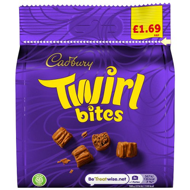 Cadbury Twirl Bites Chocolate Bag 85g £1.69