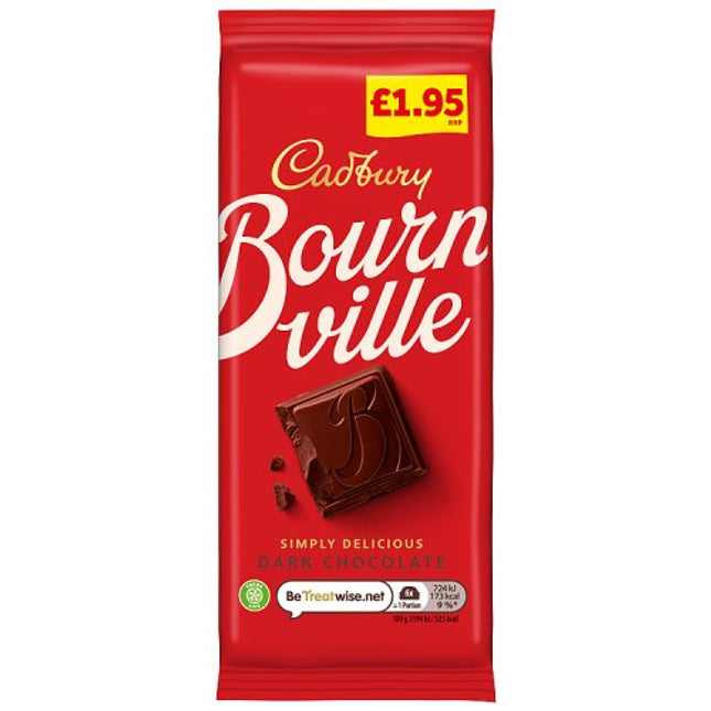 Cadbury Bournville Classic Dark Chocolate Bar 100g £1.95