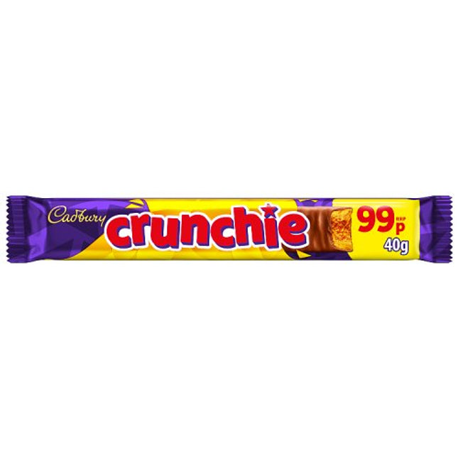 Cadbury Crunchie Chocolate Bar 40g £0.99