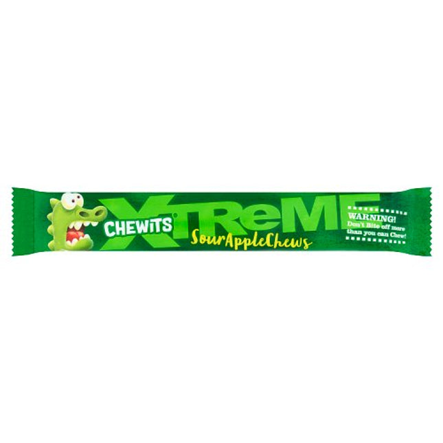 Chewits Xtreme Sour Apple Chews 31g