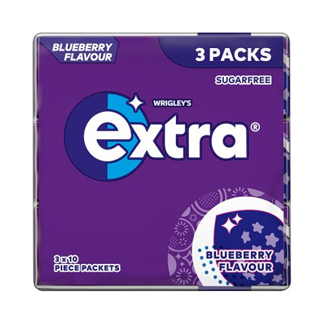 Wrigley's Extra Blueberry 3 Packs