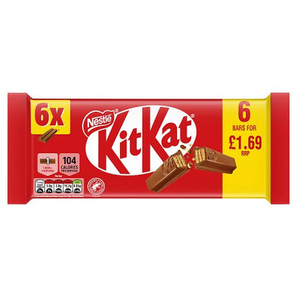 Kit Kat 2 Finger 6 Pack (6x20.7g) £1.69