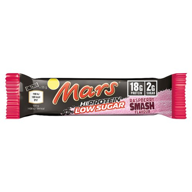 Mars Raspberry Smash Low Sugar High Protein Bars 57g