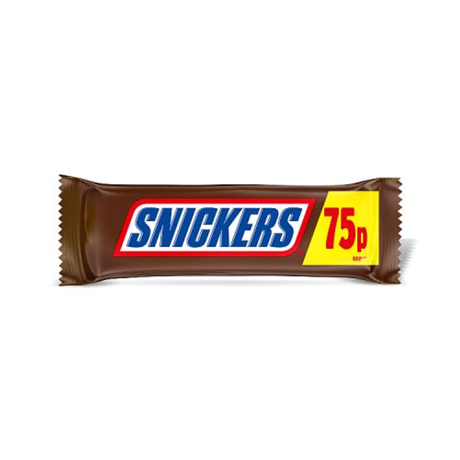 Snickers Chocolate Bar Single 48g 75p