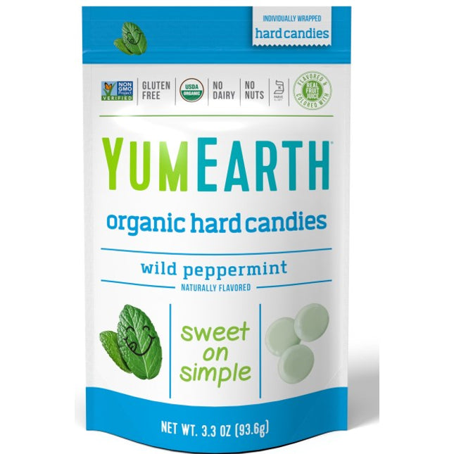 YumEarth Organic Wild Peppermint hard Candy 94g