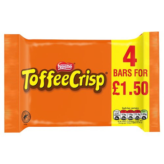 Toffee Crisp 4 Pack 124g £1.50