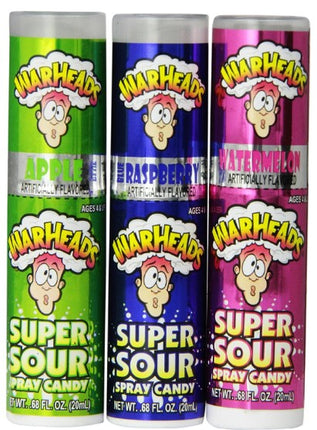 Warheads Super Sour Spray Candy 3pk
