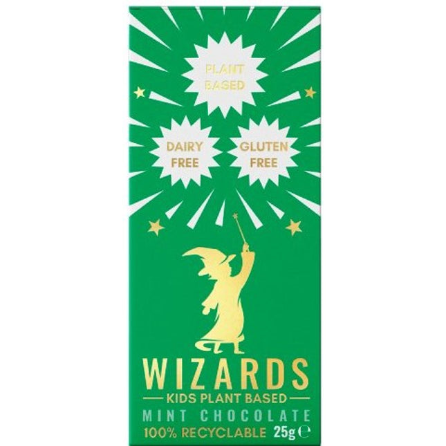 Wizards Kids Plant Based Mint Chocolate 25g