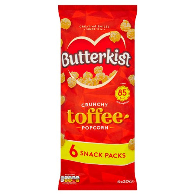 Butterkist Crunchy Toffee Popcorn 6x20g