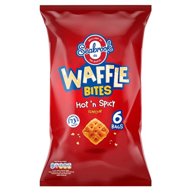 Seabrook Waffle Bites Hot & Spicy 6x16g
