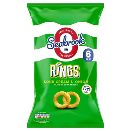 Seabrook Rings Sour Cream & Onion 6x16g