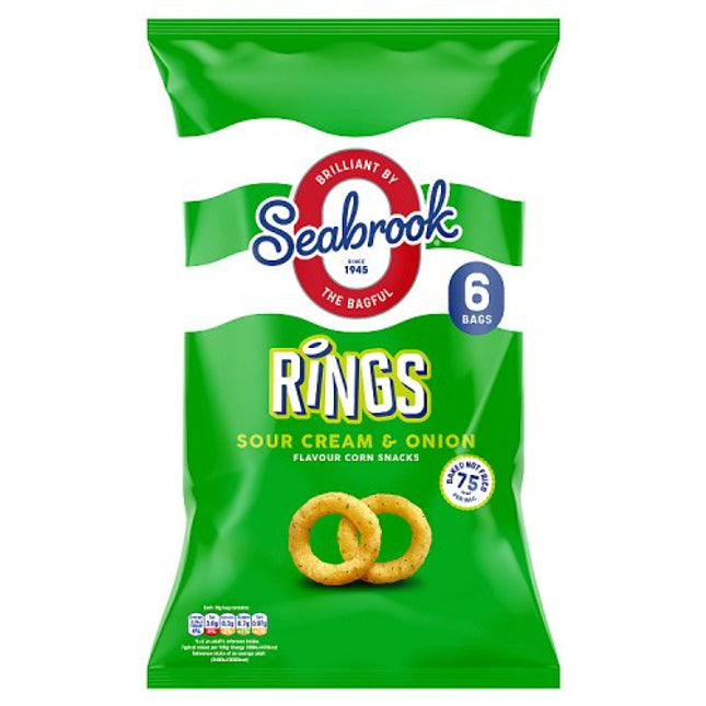 Seabrook Rings Sour Cream & Onion 6x16g