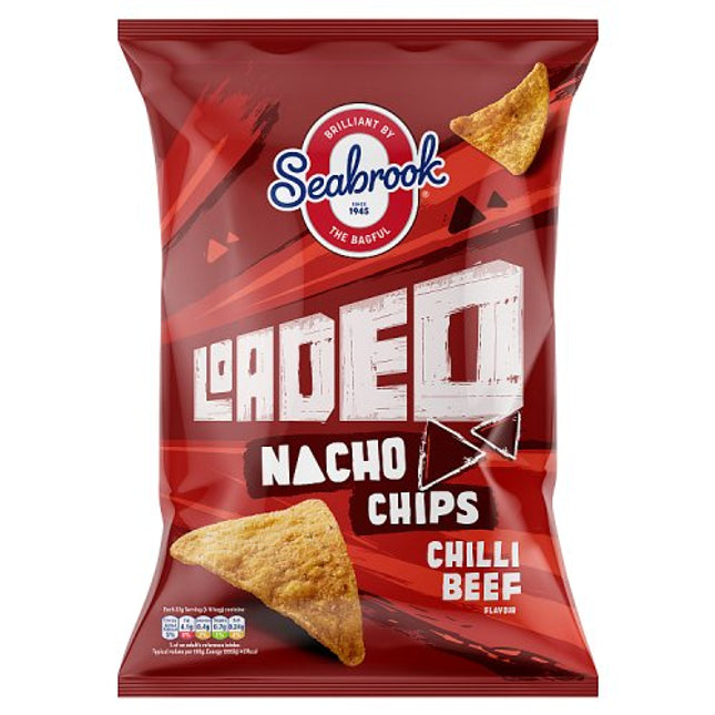 Seabrook Loaded Nacho Chips Chilli Beef 130g