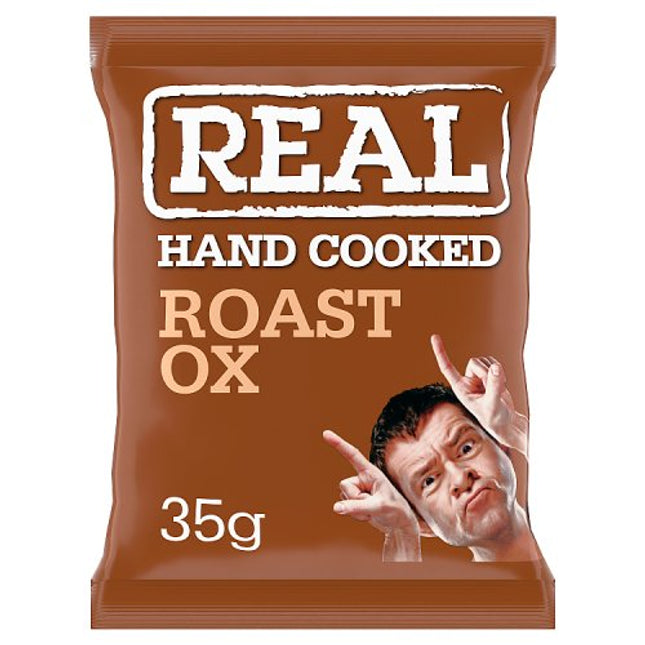 REAL Handcooked Roast Ox Crisps 35g