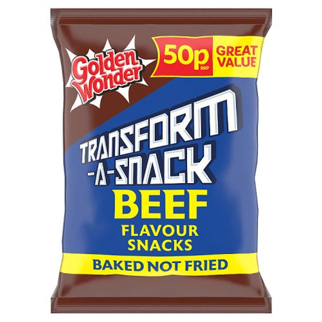 Golden Wonder Transform-A-Snack Beef 27g 50p