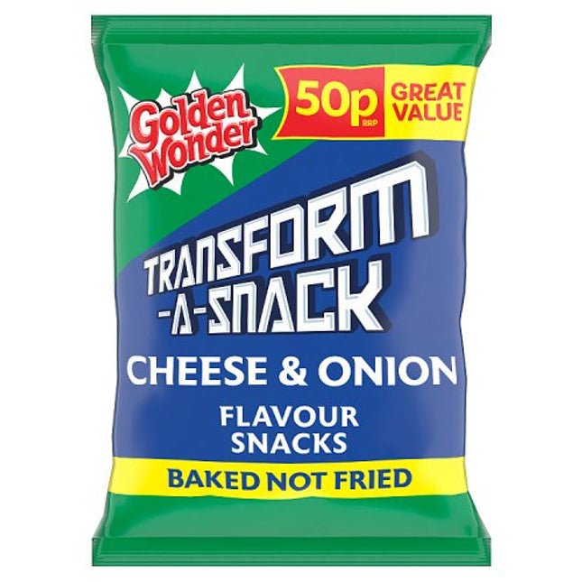 Golden Wonder Transform-A-Snack Cheese & Onion 27g 50p