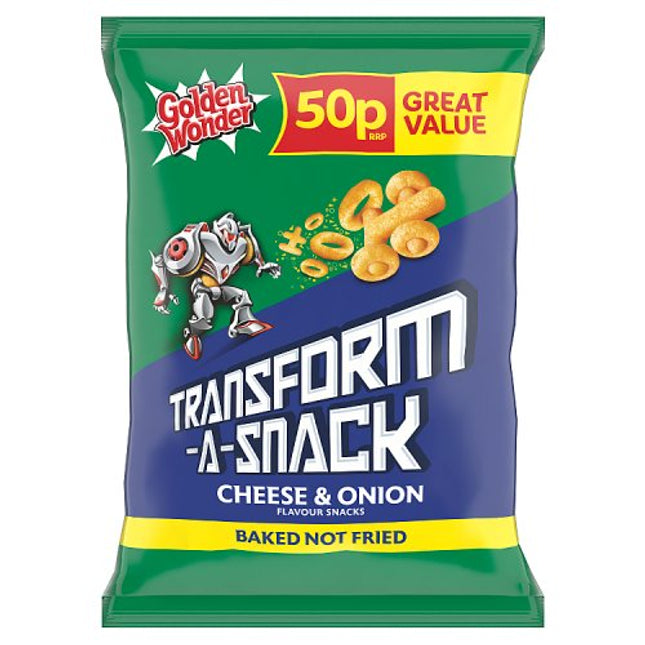 Golden Wonder Transform-A-Snack Cheese & Onion 27g 50p