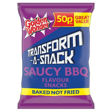 Golden Wonder Transform-A-Snack Saucy BBQ 27g 50p
