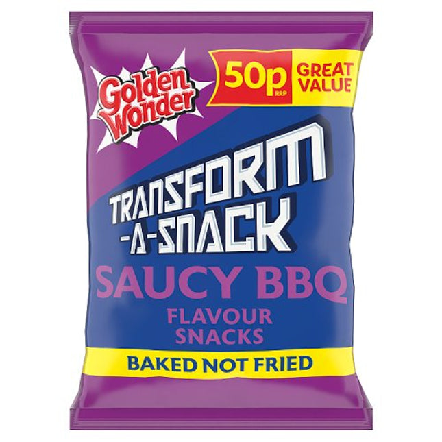 Golden Wonder Transform-A-Snack Saucy BBQ 27g 50p