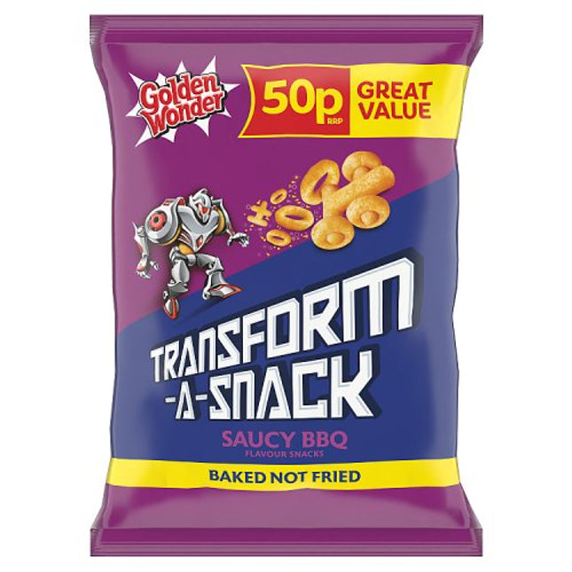 Golden Wonder Transform-A-Snack Saucy BBQ 27g 50p