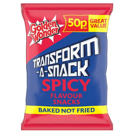 Golden Wonder Transform-A-Snack Spicy 27g 50p