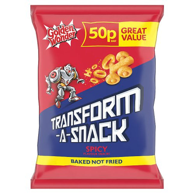 Golden Wonder Transform-A-Snack Spicy 27g 50p