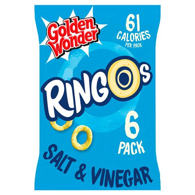 Golden Wonder Ringos Salt & Vinegar 8x12g