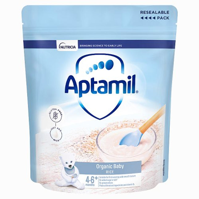 Aptamil Organic Baby Rice Cereal 4-6+ Months 100g