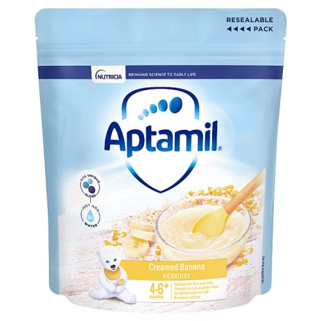 Aptamil Creamed Banana Porridge 4-6+ Months 125g