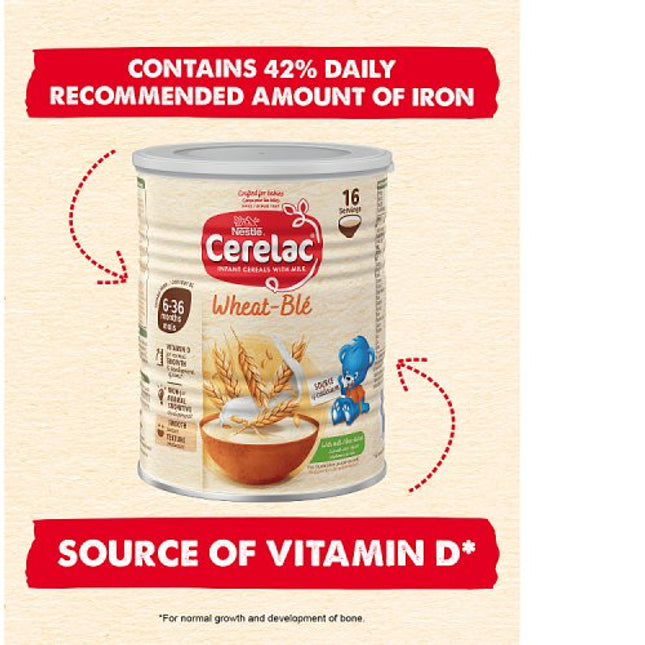 Cerelac Wheat Blé with Milk from 6 Months 400g